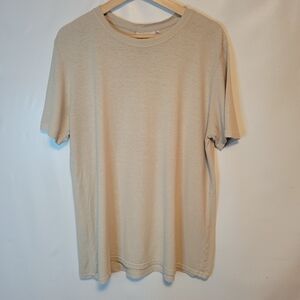 Jungmaven Hemp Blend Men's Short Sleeve Crew Tee in Light Beige